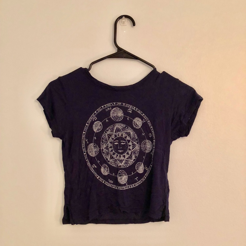 Brandy Melville Zodiac signs crop top